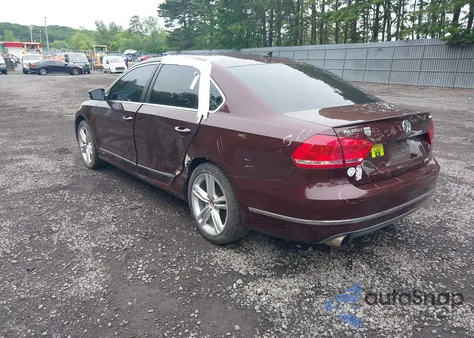 2013 Volkswagen Passat 2.0L Tdi Sel Premium из США, поврежденный, VIN 1VWCN7A33DC083425